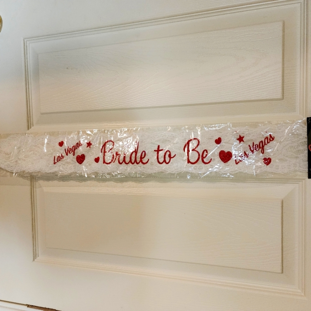 BRIDE TO BE Lace sash Las Vegas